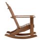 Slatted Wood Adirondack Rocking Chair image number 4