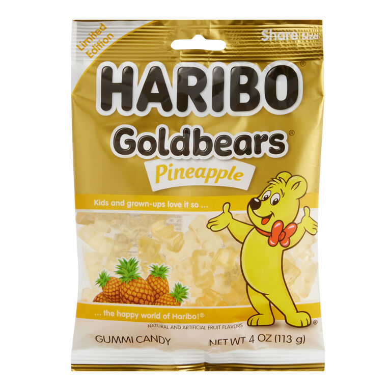 Haribo Limited Edition Pineapple Gold Bears image number 1