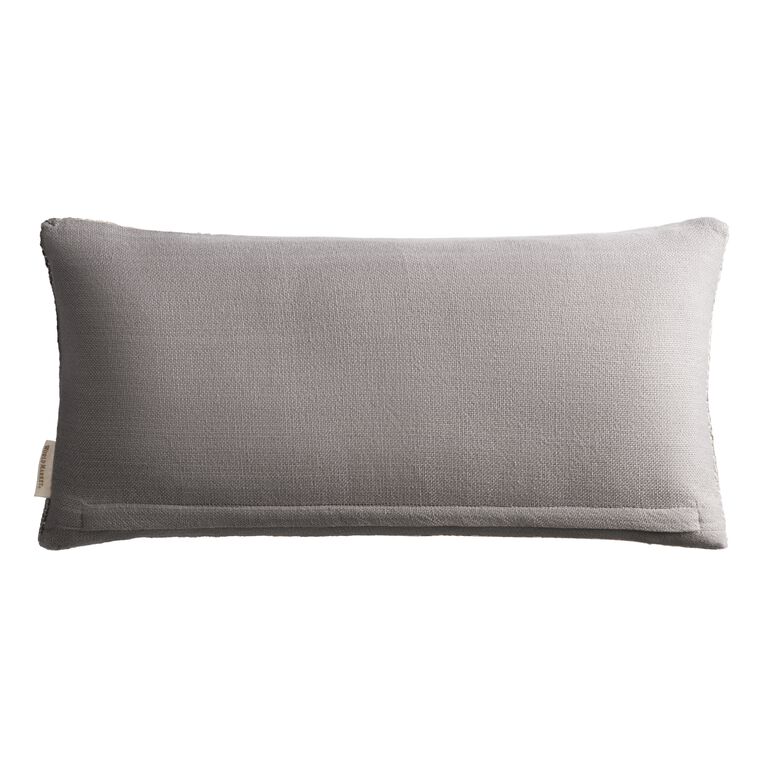 Striped Spice Indoor Outdoor Lumbar Pillow image number 2