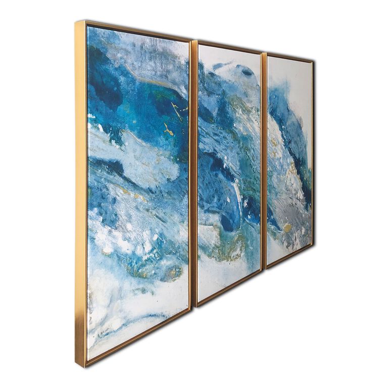 Abstract Regalite Triptych Framed Canvas Wall Art 3 Piece image number 2