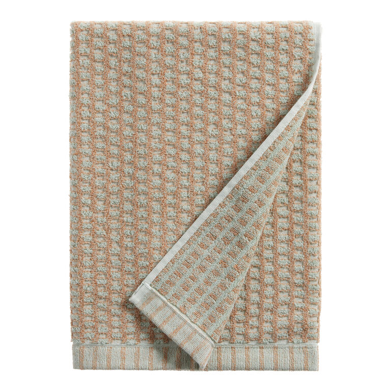 Camella Cocoa and Ivory Multiloop Bath Towel image number 1
