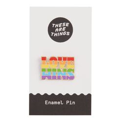 Rainbow Love Wins Enamel Pin