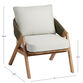 Orotina Olive Green Rope and Wood A Frame Outdoor Chair image number 4