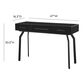 Smith Smoky Black Glass and Iron Console Table with Drawers image number 4