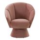 Joni Velvet Channel Tufted Upholstered Swivel Chair image number 2