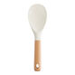 White Silicone and Beech Wood Rice Paddle image number 0