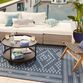 Santiago Gray Wicker Modular Outdoor Sectional Ottoman image number 1