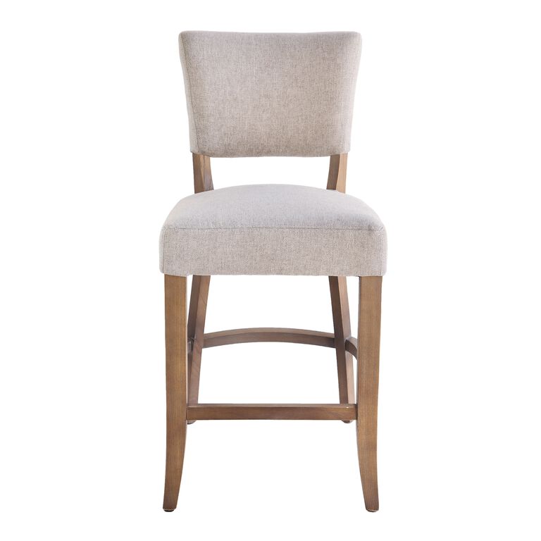 Monroe Oatmeal Upholstered Counter Stool image number 2