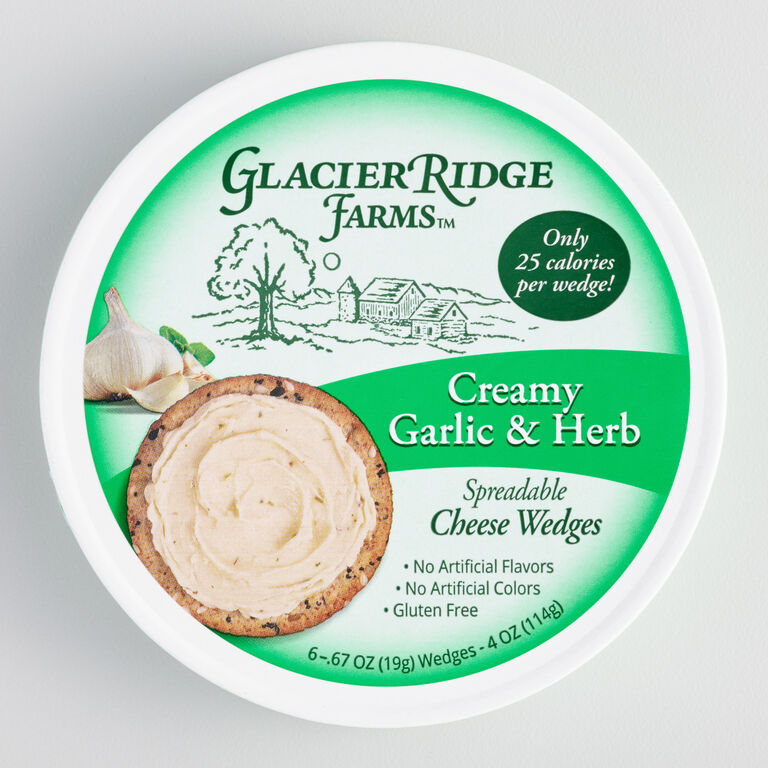 Glacier Ridge Farms Garlic and Herb Cheese Wedges image number 1