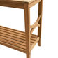 Mendocino Teak Wood Outdoor Console Table with Shelf image number 2