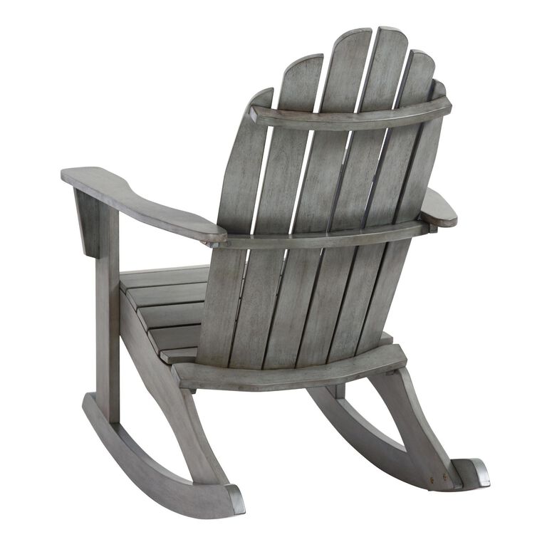 Slatted Wood Adirondack Rocking Chair image number 5