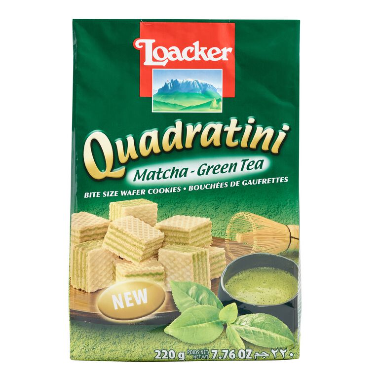 Loacker Quadratini Matcha Green Tea Wafers image number 1