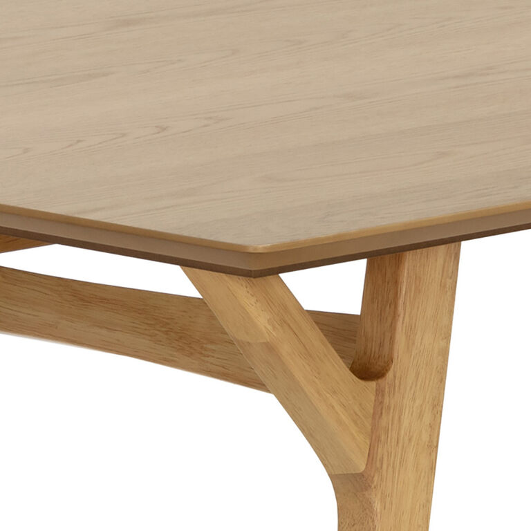 Luella Wood Chevron Dining Table image number 4