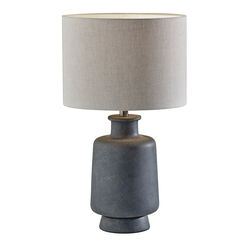 Clement Weathered Dark Gray Ceramic Table Lamp