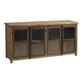 Langley Aged Latte Wood And Metal Storage Cabinet image number 0