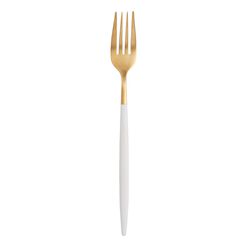 Shay White And Gold Flatware Collection