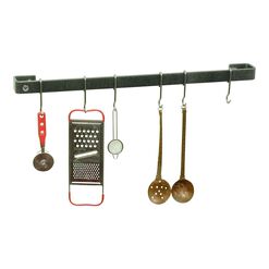 Enclume Hammered Steel Wall Pot Rack