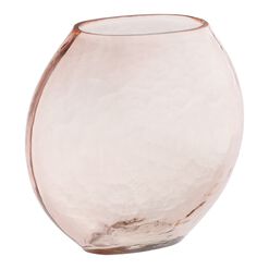 Hammered Blown Glass Circle Vase