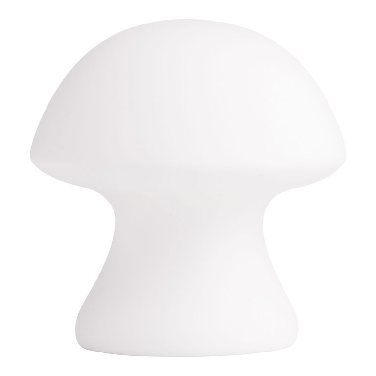 Kikkerland White Porcelain Mushroom LED Light image number 1