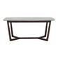 Milton Wood And Faux Marble Dining Table image number 1