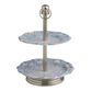 Silver Metal Utopia Palm 2 Tier Jewelry Stand image number 0