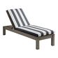 Sunbrella Navy Stripe Outdoor Chaise Lounge Cushion image number 3