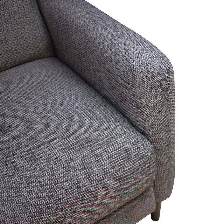 Clinton Charcoal Gray Upholstered Recliner image number 5