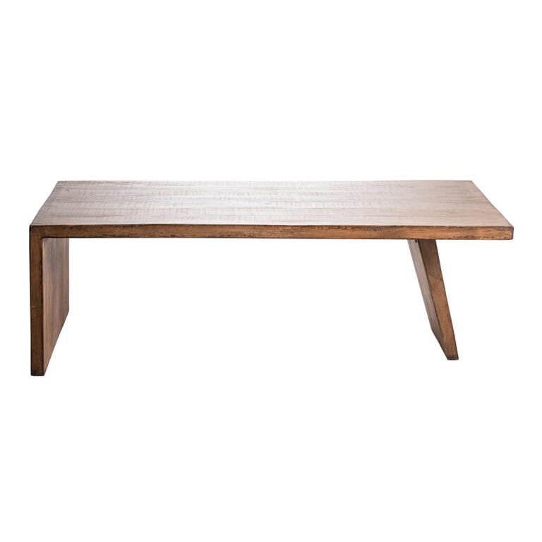 Regan Antique Reclaimed Wood Asymmetrical Coffee Table image number 2