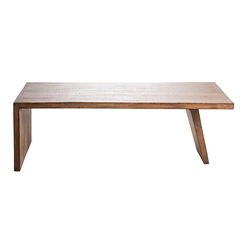 Regan Antique Reclaimed Wood Asymmetrical Coffee Table