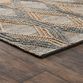 Sylmar Natural And Blue Geometric Jute Area Rug image number 2