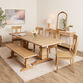 Avila Washed Natural Wood Extension Dining Table image number 1