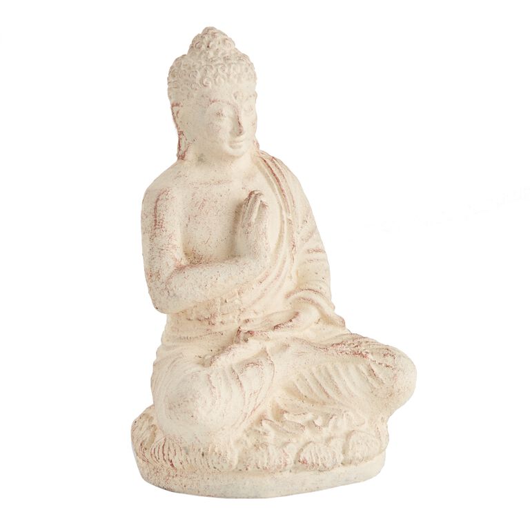 Small Stone Meditating Buddha Statue image number 1
