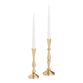 Gold Geometric Taper Candle Holder image number 0