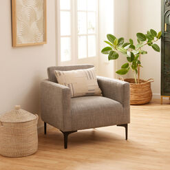 Mona Gray Low Back Upholstered Chair