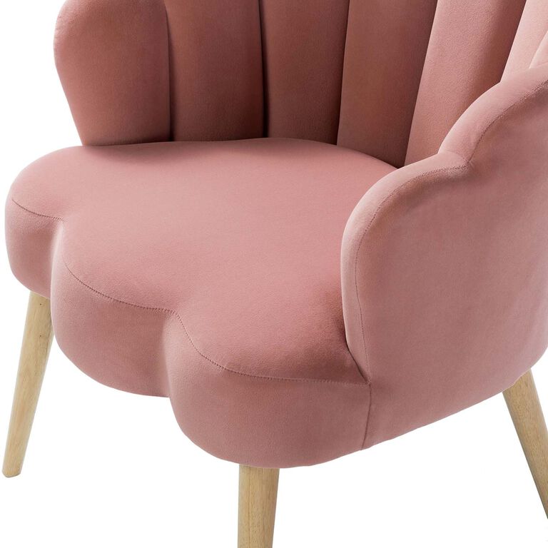 Margery Velvet Scalloped Upholstered Chair image number 6