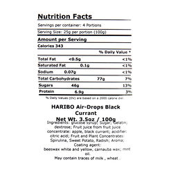 Haribo Black Currant Air Drops Gummy Candy Set Of 2