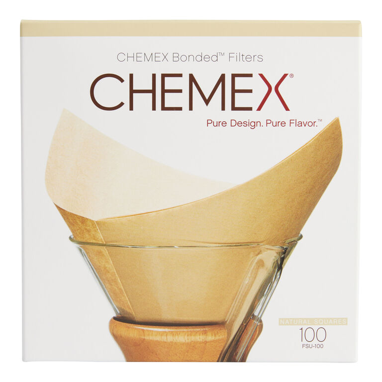 Chemex Unbleached Coffee Filters 100 Count image number 1