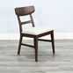 Val Wood Mid Century Upholstered Dining Chair 2 Piece Set image number 1