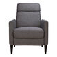 Clinton Charcoal Gray Upholstered Recliner image number 2