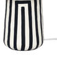 Parry Black and White Maze Stripe Table Lamp image number 4