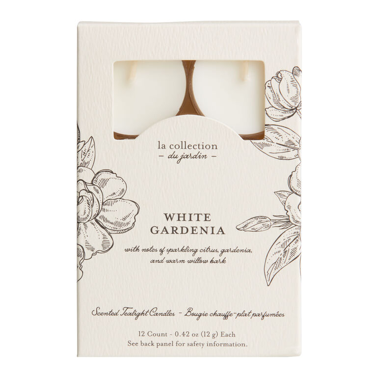 Jardin White Gardenia Tealight Scented Candle 12 Pack image number 1