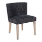 Vida Black Tufted Upholstered Dining Chair Set of 2 image number 0
