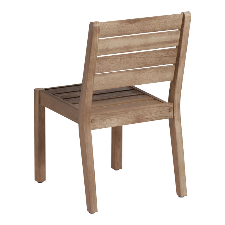 Corsica Light Brown Eucalyptus Outdoor Dining Chair image number 4