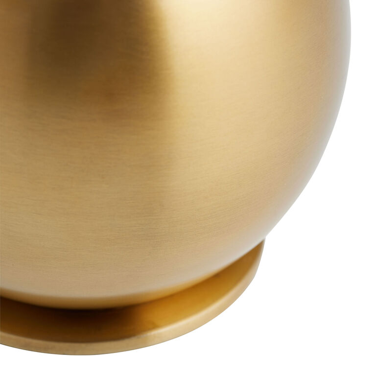 Shea Mini Brass Metal Orb Empire Shade Table Lamp image number 3