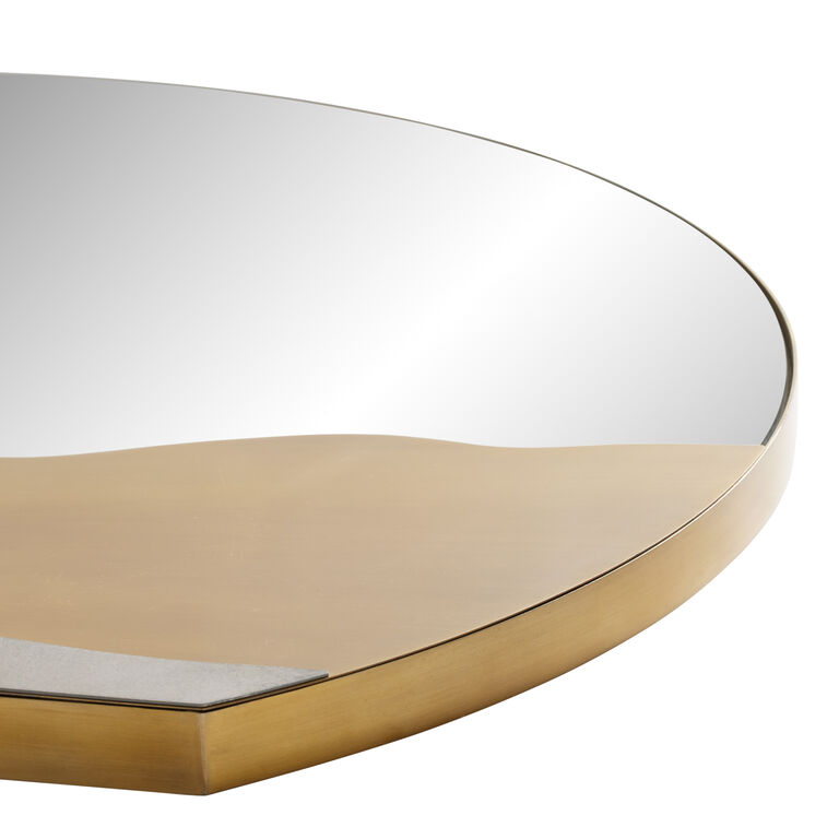 Rounded Metal Sand Dunes Wall Mirror image number 3