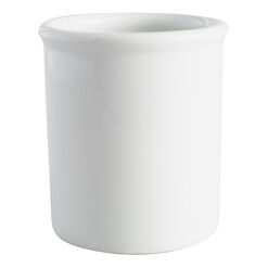 White Porcelain Utensil Holder