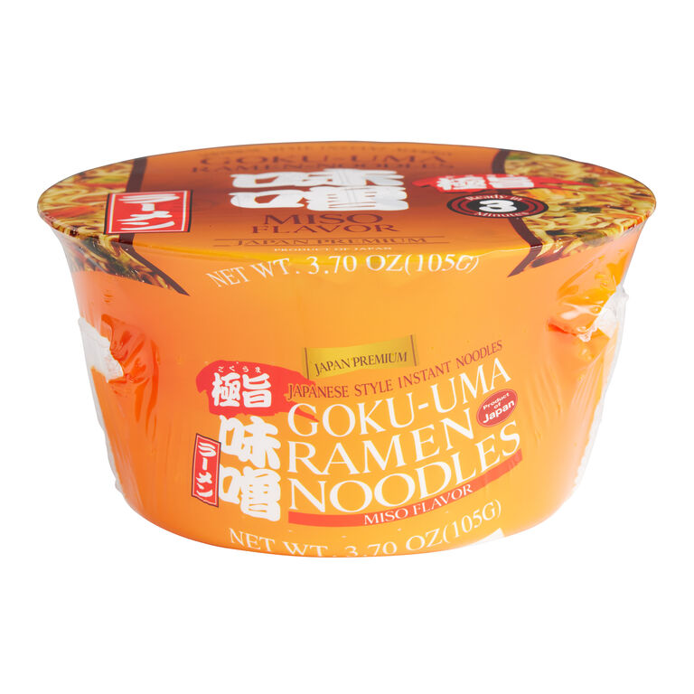 Shirakiku Goku-Uma Miso Ramen Noodle Soup Bowl Set of 2 image number 1