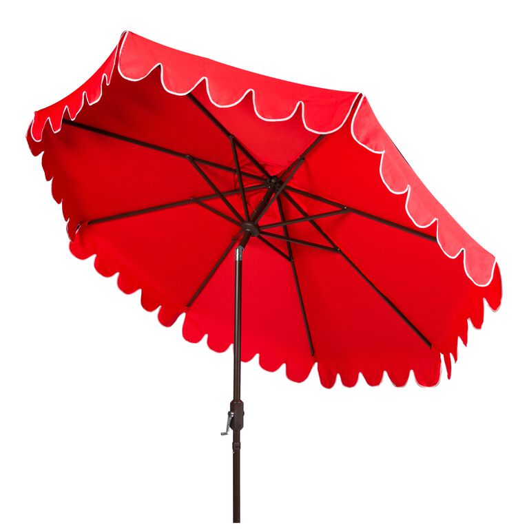 Scalloped 9 Ft Tilting Patio Umbrella image number 3