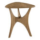 Don Triangular Light Brown Wood End Table image number 2