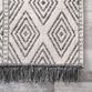 Cairo Gray And Ivory Lattice Stripe Indoor Outdoor Rug image number 6